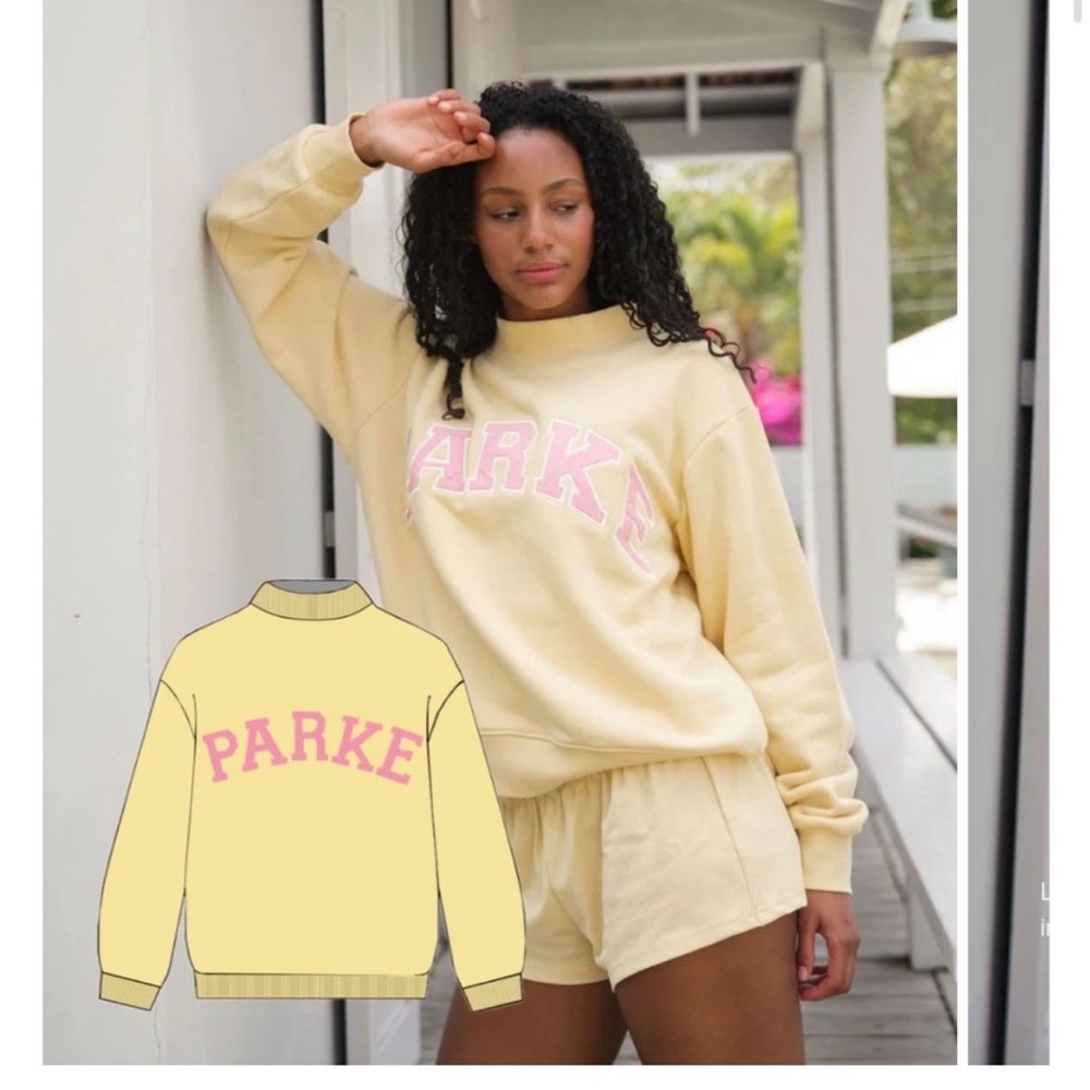 Parke Women's Yellow Cowl Neck Sweater